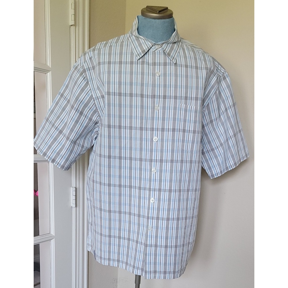 Rocawear Classic Mens‎ Starched Laundered Button Up Short Sleeve Shirt Sz 2XL